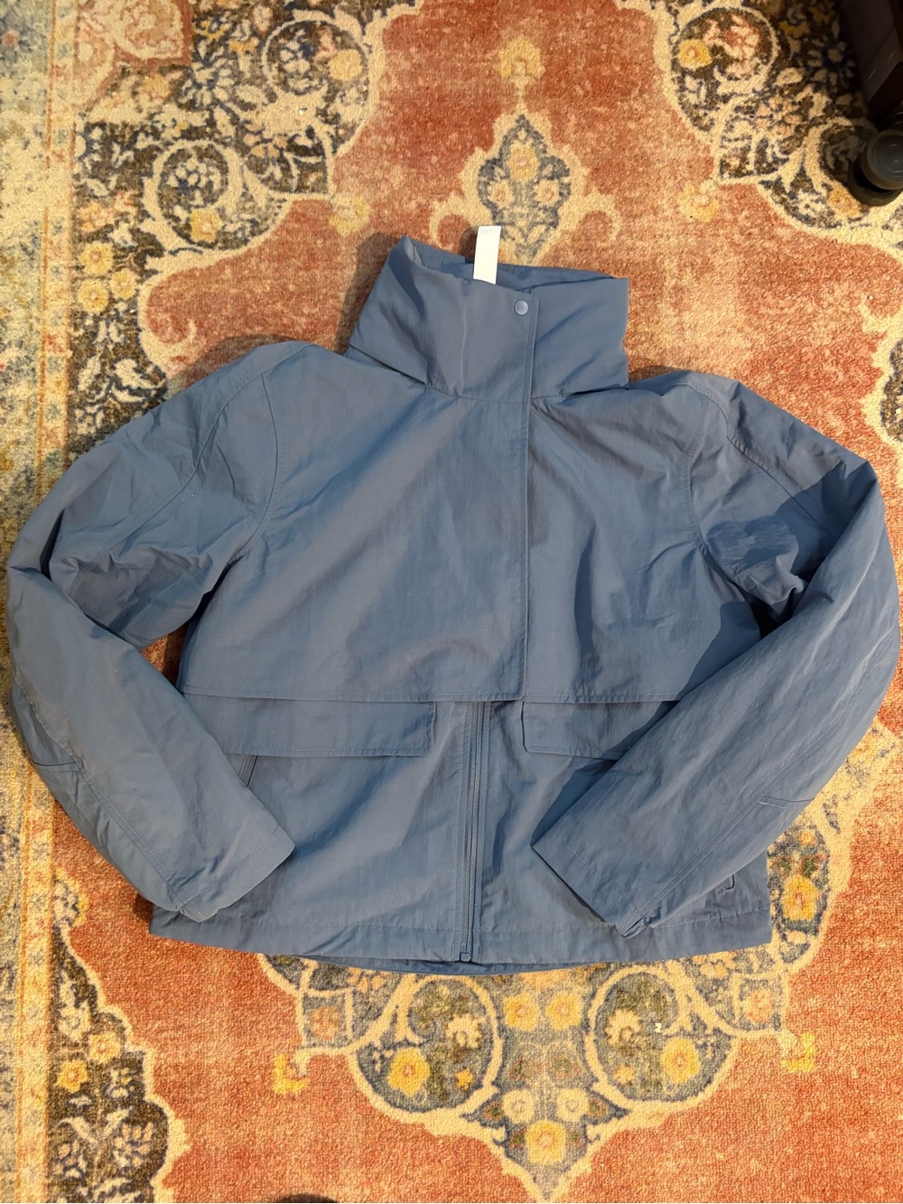 lululemon athletica Light Blue always effortless Hooded Shell Jacket NWOT